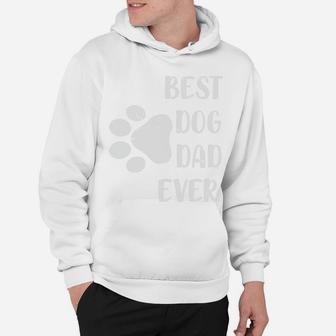 Best Dog Dad Ever Paw Print Cute Dog Dad Idea Hoodie - Seseable