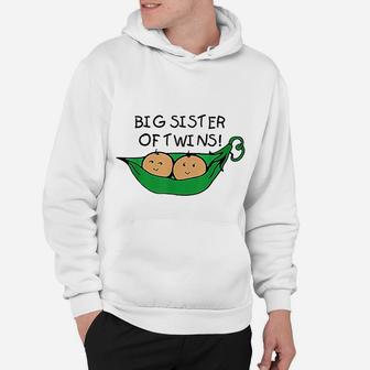 Big Sister Of Twins Two Peas In A Pod Hoodie - Seseable