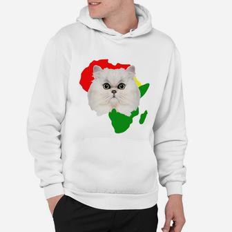 Black History Month African Map Persian Gift For Pet Lovers Proud Black Hoodie - Seseable