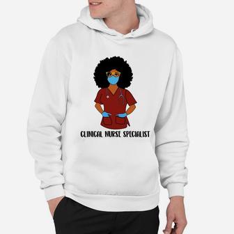 Black History Month Proud Clinical Nurse Specialist Awesome Nursing Job Title Hoodie - Seseable