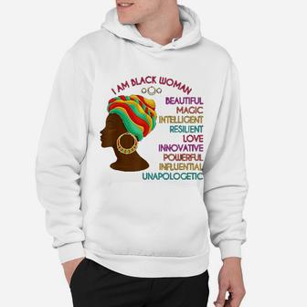 Black Woman African Roots Pride Gift Black History Month Hoodie - Seseable