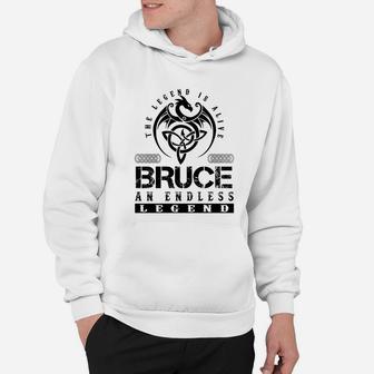 Bruce Shirts - Legend Alive Bruce Name Shirts Hoodie - Seseable
