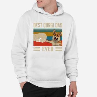 Bump Fit Best Corgi Dad Ever Dog Lovers Vintage Shirt Hoodie - Seseable