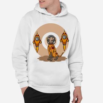 Cartoon Astronaut Dog In Space Cute Dog Lovers Gift Hoodie - Seseable