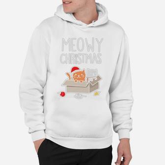 Cat Christmas Ugly Sweater Cat Christmas Shirt Hoodie - Seseable
