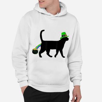 Cat Leprechaun Funny Cat Saint Patricks Day Hoodie - Seseable