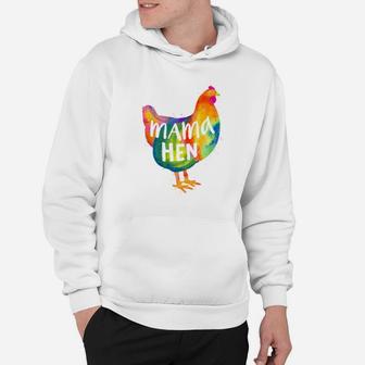 Chicken Mama Hen Mother Mom Colorful Farm Chicken Hoodie - Seseable