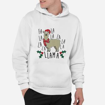 Christmas Fa La Llama Funny Hoodie - Seseable