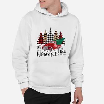 Christmas It Is The Most Wonderful Time Of The Year Colorful Christmas Trees Hoodie - Seseable