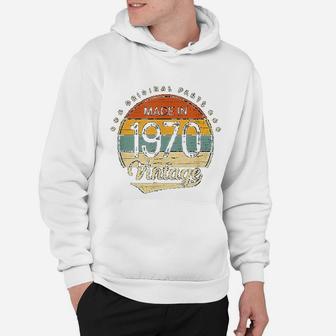 Classic Vintage 1970 Born In 1970 Retro 52nd Birthday Gift Hoodie - Seseable