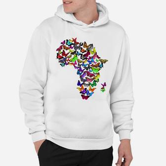 Cool Mama Africa Butterfly Style Africans Gif Hoodie - Seseable
