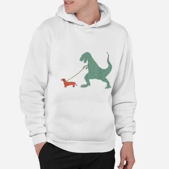 Cute Dachshund Dinosaur Funny Weiner Dog Hoodie - Seseable