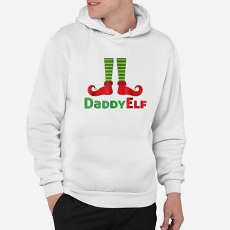 Cute Daddy Elf Matching Family Pj Christmas Pajama Hoodie - Seseable