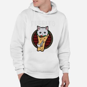 Cute Purrito Burrito Cat Funny Ca Cat Lover Gifts Hoodie - Seseable