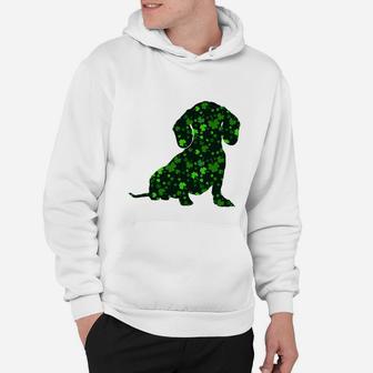 Cute Shamrock Dachshund Mom Dad Gift St Patricks Day Awesome Dog Lovers Gift Hoodie - Seseable