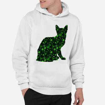 Cute Shamrock Egyptian Mau Mom Dad Gift St Patricks Day Awesome Cat Lovers Gift Hoodie - Seseable