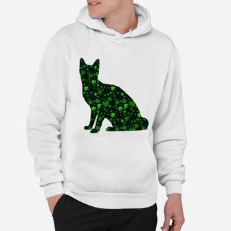 Cute Shamrock Japanese Bobtail Mom Dad Gift St Patricks Day Awesome Cat Lovers Gift Hoodie - Seseable