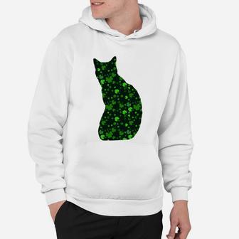 Cute Shamrock Manx Mom Dad Gift St Patricks Day Awesome Cat Lovers Gift Hoodie - Seseable