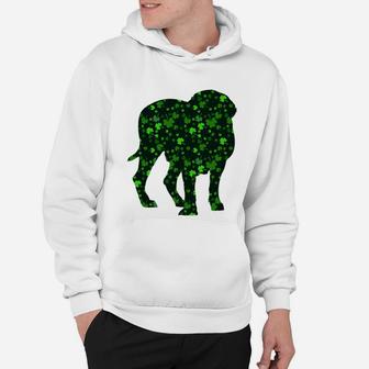 Cute Shamrock Mastiff Mom Dad Gift St Patricks Day Awesome Dog Lovers Gift Hoodie - Seseable