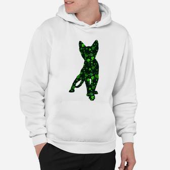 Cute Shamrock Ocicat Mom Dad Gift St Patricks Day Awesome Cat Lovers Gift Hoodie - Seseable