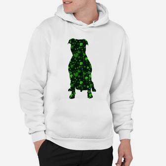 Cute Shamrock Pitbull Mom Dad Gift St Patricks Day Awesome Dog Lovers Gift Hoodie - Seseable