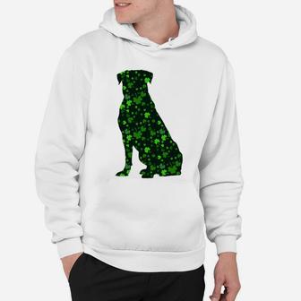 Cute Shamrock Rottweiler Mom Dad Gift St Patricks Day Awesome Dog Lovers Gift Hoodie - Seseable