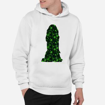 Cute Shamrock Spaniel Mom Dad Gift St Patricks Day Awesome Dog Lovers Gift Hoodie - Seseable