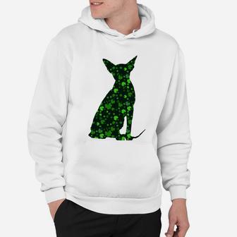 Cute Shamrock Sphynx Mom Dad Gift St Patricks Day Awesome Cat Lovers Gift Hoodie - Seseable