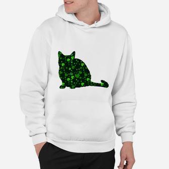 Cute Shamrock Thai Mom Dad Gift St Patricks Day Awesome Cat Lovers Gift Hoodie - Seseable