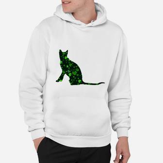 Cute Shamrock Toyger Mom Dad Gift St Patricks Day Awesome Cat Lovers Gift Hoodie - Seseable