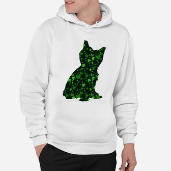 Cute Shamrock Yorkshire Terrier Mom Dad Gift St Patricks Day Awesome Dog Lovers Gift Hoodie - Seseable