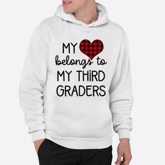 Cute Sweet Valentines Day Gift Idea For Third Grade Teacher Hoodie - Seseable