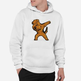 Dabbing Airedale Terrier Dab Dance Funny Dog Gift Premium Hoodie - Seseable