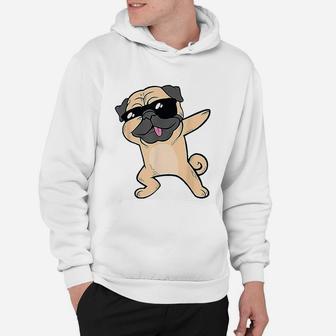 Dabbing Pug Dog Dab Animal Cool Sunglasses Hoodie - Seseable
