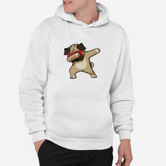 Dabbing Pug Hoodie, Lustiges Hundemotiv für Pug Fans - Seseable