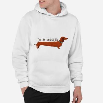 Dachshund Dog Mom Dad Gift Doxie Hoodie - Seseable