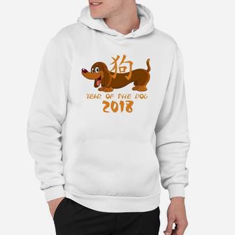Dachshund Year Of The Dog Chinese New Year 2018 Hoodie - Seseable