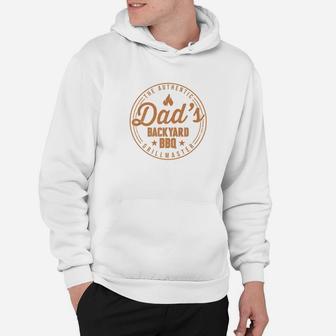Dads Backyard Bbq The Authentic Grillmaster Father Premium Hoodie - Seseable