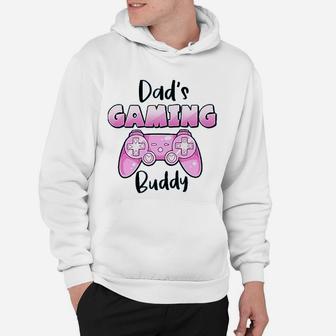 Dads Gaming Buddy Pink Controller Hoodie - Seseable