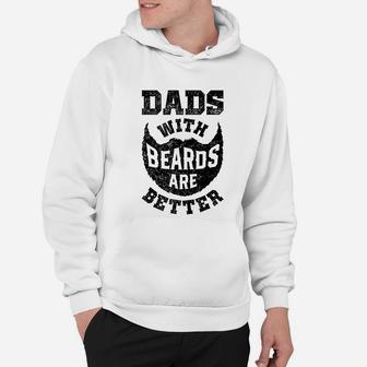 Dads With Beards Are Better Funny Dad Fathers Day Gifts Men Hoodie - Seseable