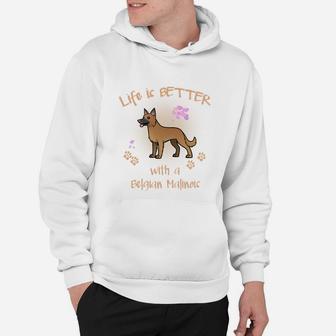 Das Leben Ist Mit Eineme Belgian Malinois Hund Hoodie - Seseable