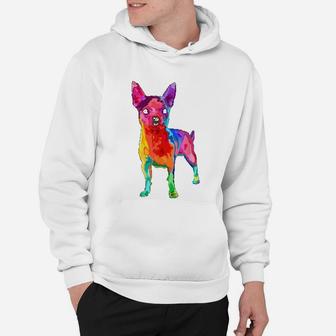 Dog Lover Gifts Chihuahua For Colorful Chihuahua Hoodie - Seseable