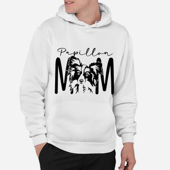 Dog Mom Papillon, dad birthday gifts Hoodie - Seseable