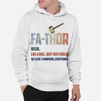 Fathor Viking Mjolnir Dad Father8217s Day Hoodie - Seseable