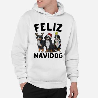 Feliz Navidog Bernese Mountain Dog Christmas Hoodie - Seseable