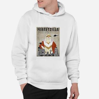 Ferretzilla Vintage Funny Ferret Hoodie - Seseable