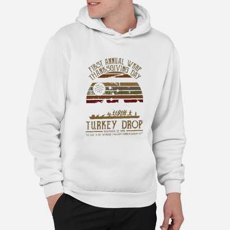 First Annual Wkrp Thanksgiving Day Turkey Drop Vintage Hoodie - Seseable