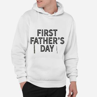 First Fathers Day New Daddy Baby Gift Idea Hoodie - Seseable