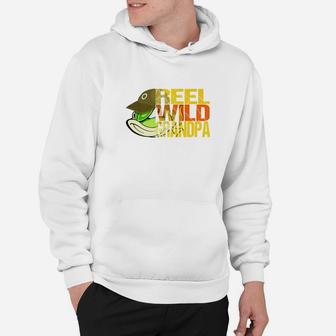 Fishing Reel Wild Grandpa Fathers Day Gift Husband Or Dad Premium Hoodie - Seseable