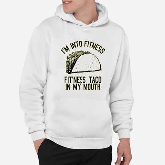 Fitness Taco Funny Gym Cool Humor Graphic Muscle Hoodie - Seseable